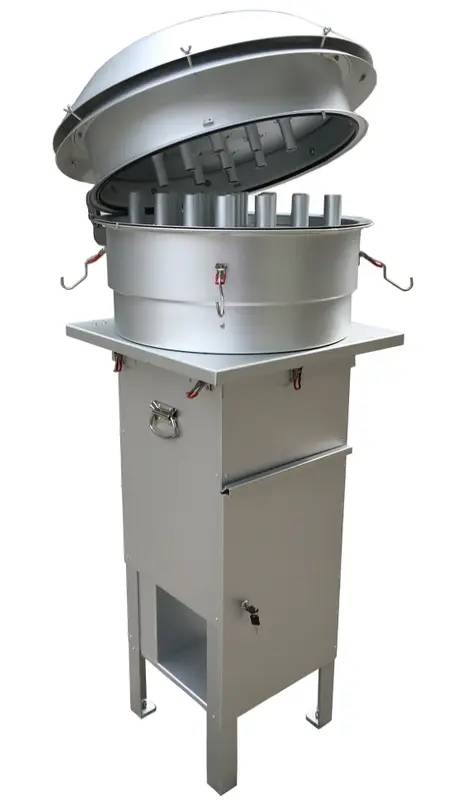 PM10 high volume air sampler metal housing - front view