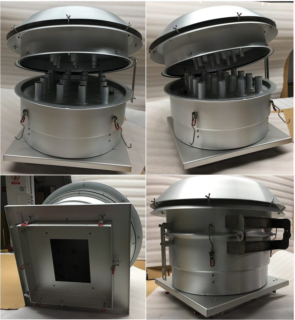 PM10 high volume air sampler with filter holder for outdoor use